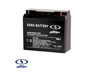 باتری 18 آمپر ساعت UPS برند صبا باتری