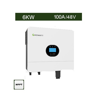سانورتر 6 کیلووات، 48 ولت، 100 آمپر MPPT برند Growatt مدل SPF 6000 ES Plus